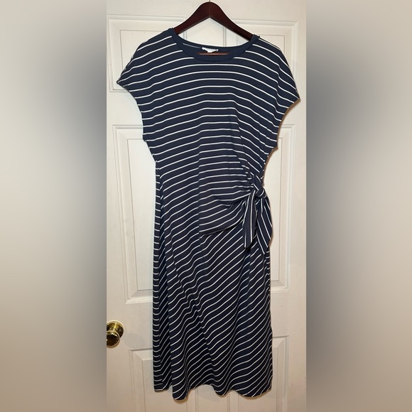 Haven Well Within Dresses & Skirts - Have Navy and‎ White Striped Midi Dress